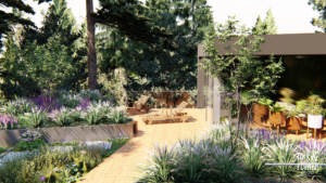 leśny taras na dachu