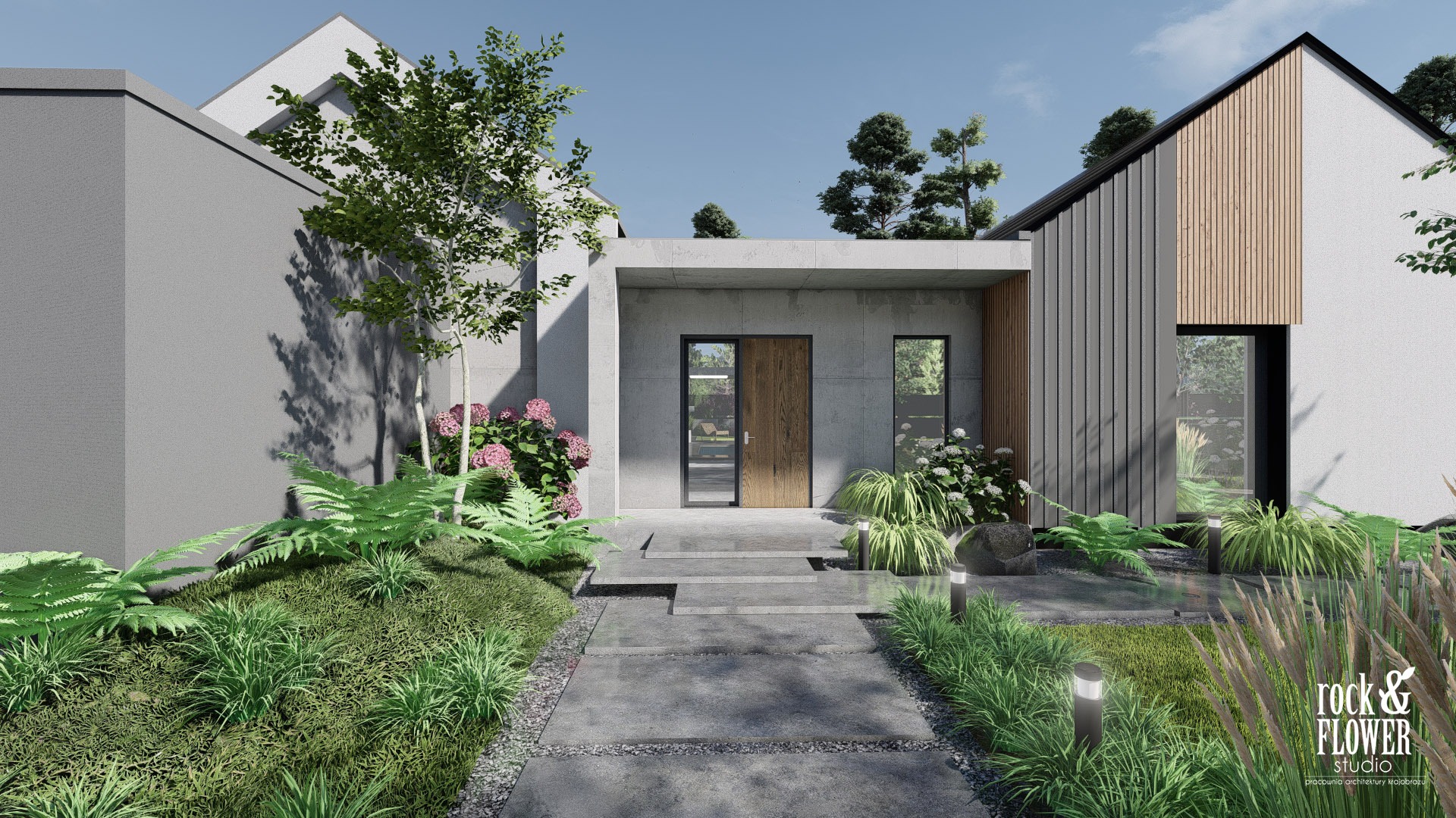 nowoczesny ogród z klasą