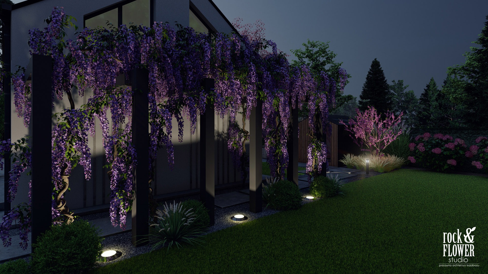 nowoczesny ogród z klasą