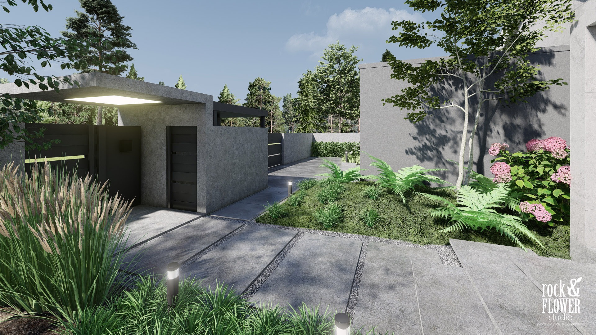 nowoczesny ogród z klasą