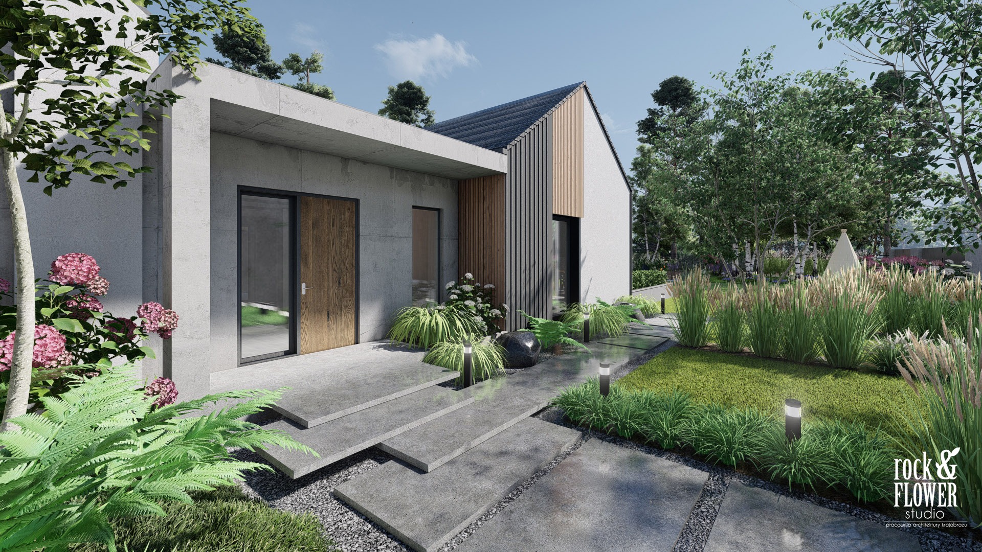 nowoczesny ogród z klasą