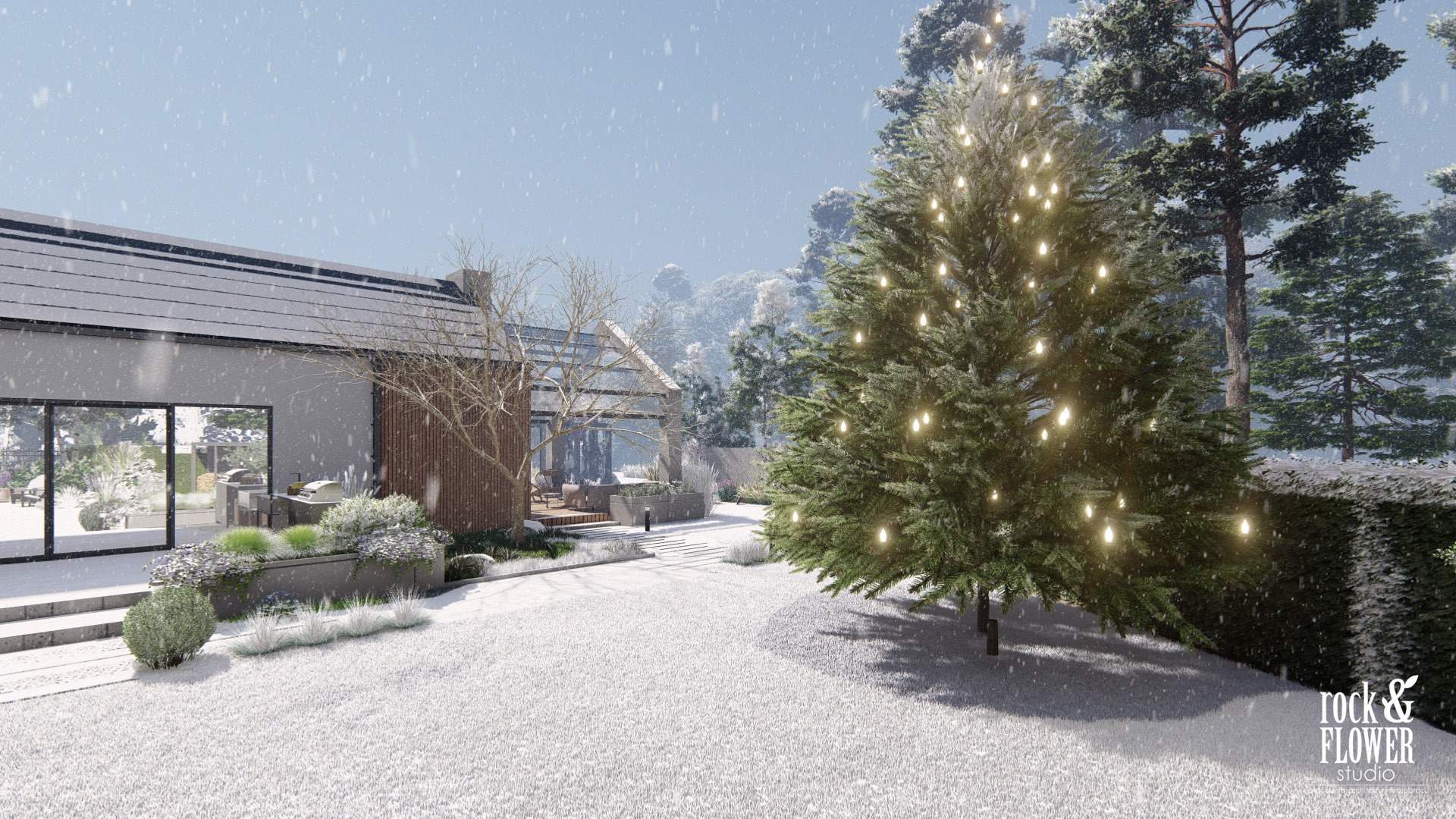 nowoczesny ogród z klasą