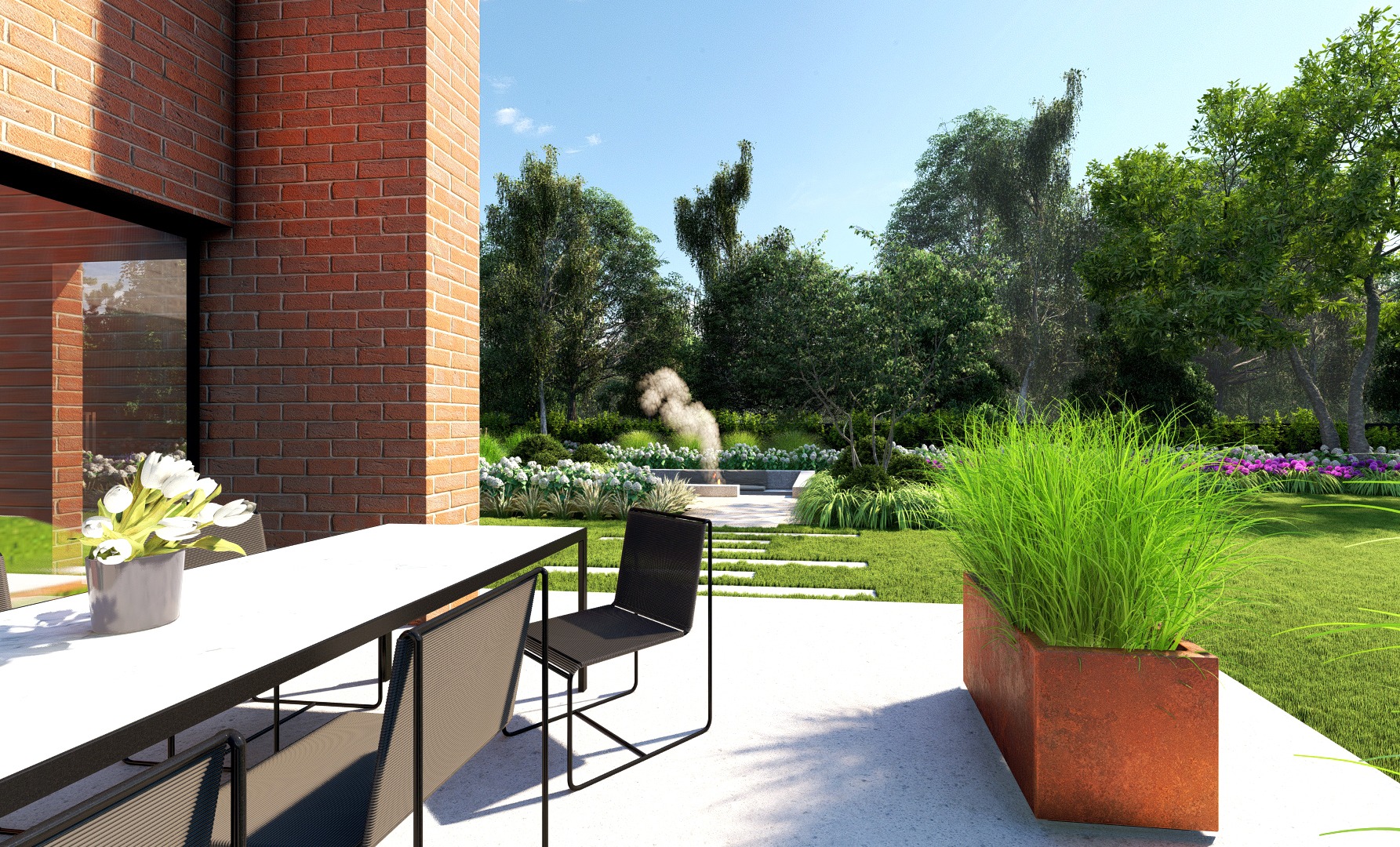 Nowoczesny ogród na Pomorzu