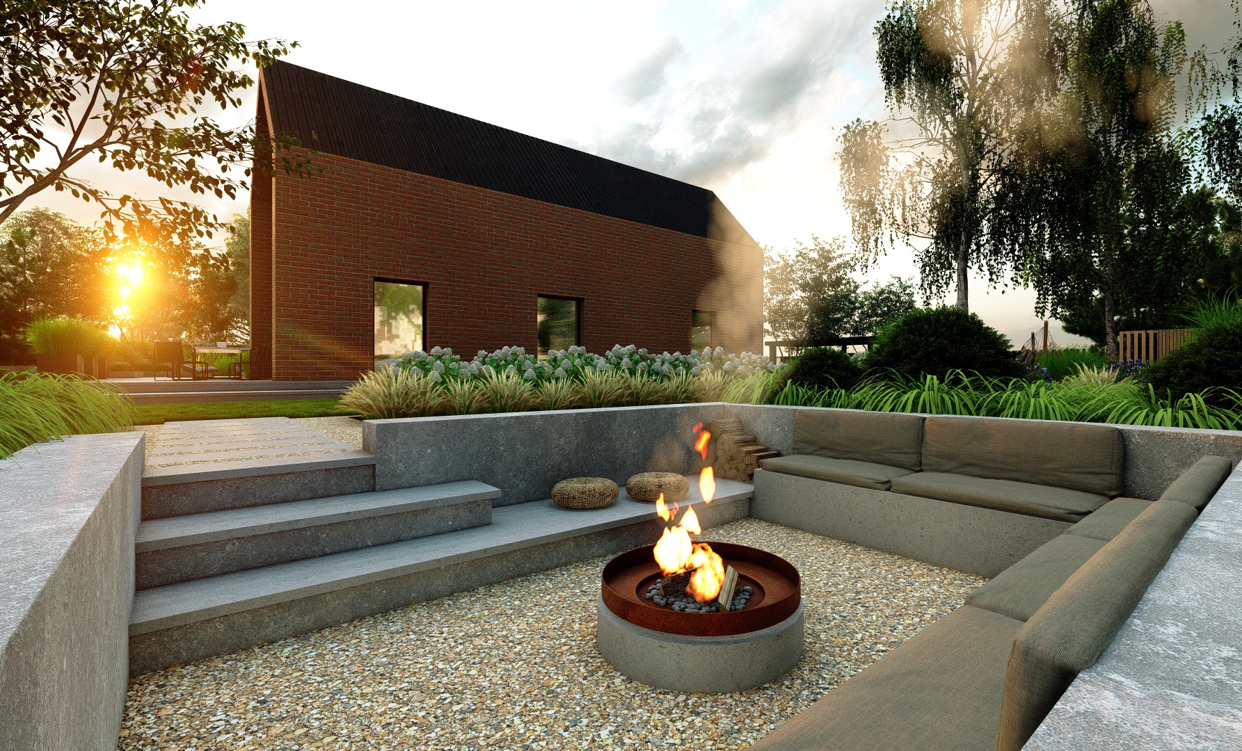 Nowoczesny ogród na Pomorzu