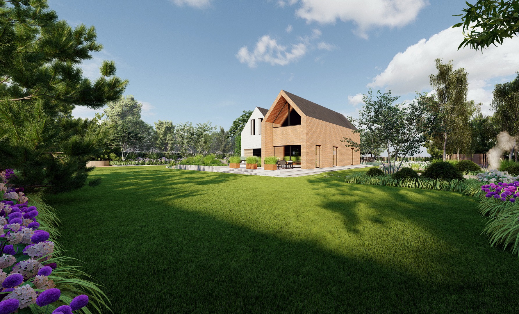 Nowoczesny ogród na Pomorzu