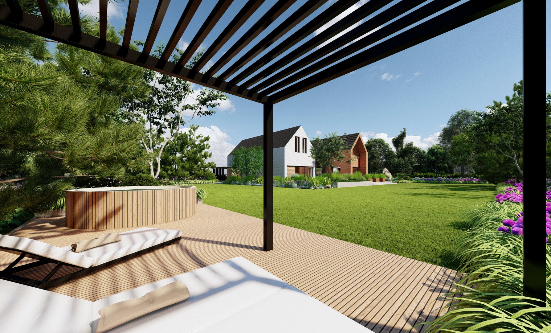 Nowoczesny ogród na Pomorzu