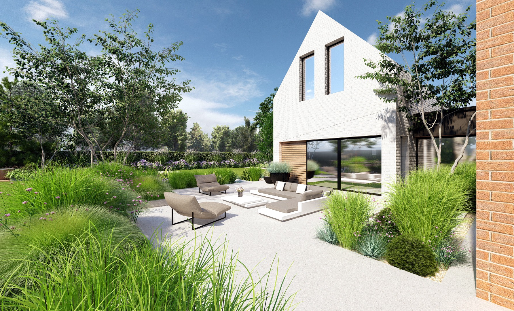 Nowoczesny ogród na Pomorzu