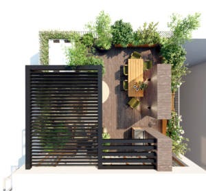 taras w Centrum Poznańskiej Wildy