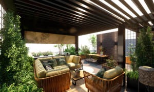 taras w Centrum Poznańskiej Wildy