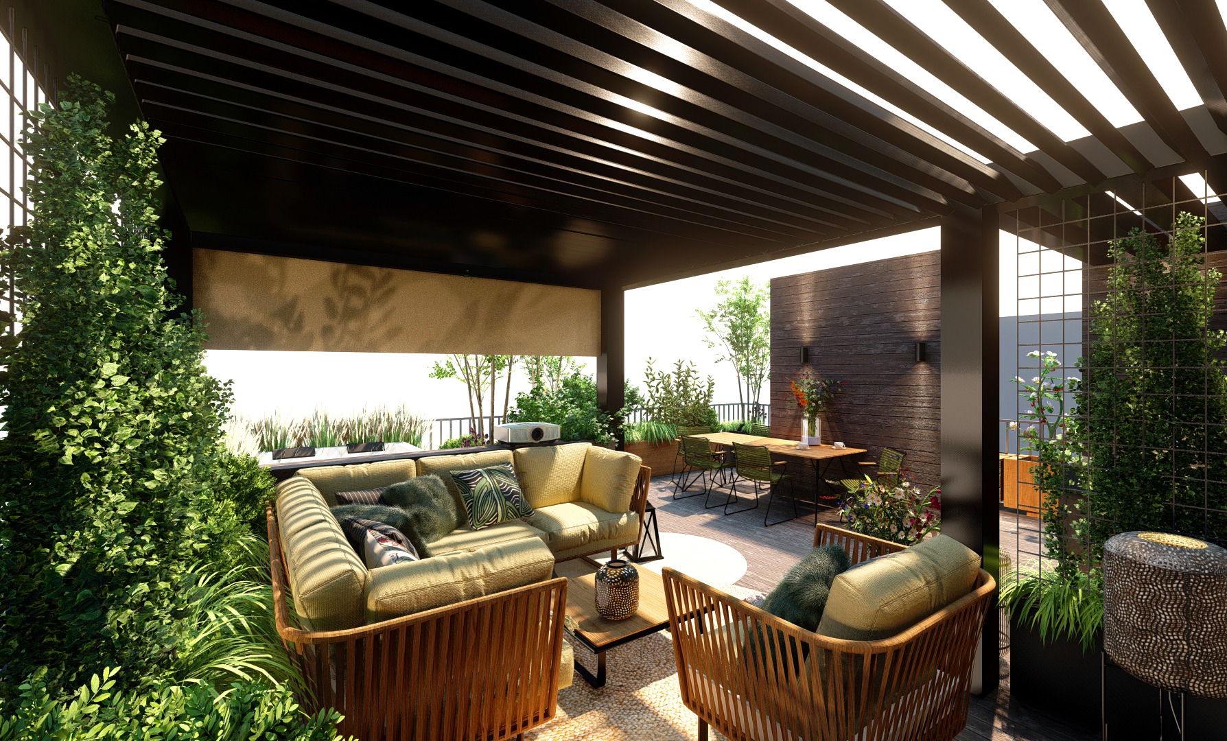 taras w Centrum Poznańskiej Wildy