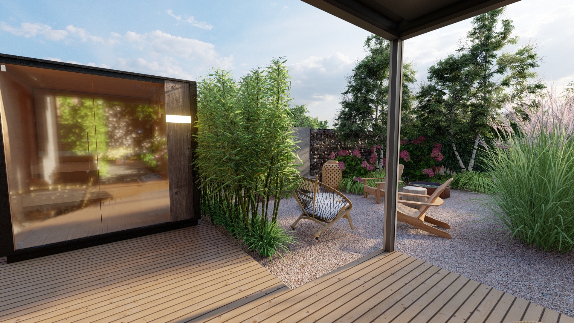 ogród z nutą eklektyzmu