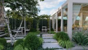 zagospodarowanie zieleni przy restauracji