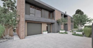 ogród nowoczesny pod lasem