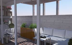 projekt balkonu - aranżacja balkonu - nowoczesny balkon