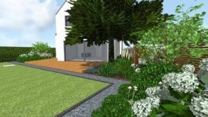 nowoczesne ogrody - projektowanie ogrodów Poznań - aranżacja ogrodu