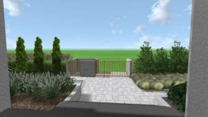 front ogrodu - zagospodarowanie frontu - ogród nowoczesny