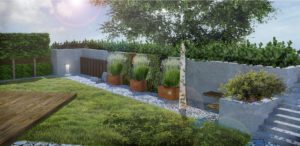 projekt nowoczesnego ogrodu Poznań Rock&Flower studio