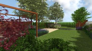 ogród przy szeregowcu poznan rockandflower projektowanie ogrodów rfstudio