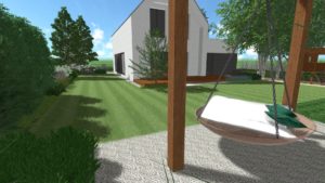 ogród skandynawski - orle gniazdo - nowoczesne ogrody