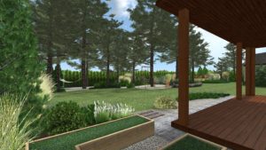 ogród leśny, ogród naturalistyczny, ogród sosnowy