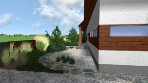 ogród leśny, ogród naturalistyczny, front ogrodu