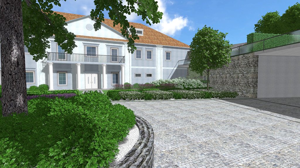 projekt ogrodu przy zabytkowej rezydencji Plzeń czechy projekt ogrodu zabytkowa zieleń Rockandflower studio rfstudio architektura krajobrazu