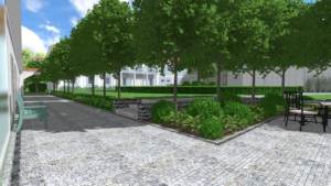 projekt ogrodu przy zabytkowej rezydencji Plzeń czechy projekt ogrodu zabytkowa zieleń Rockandflower studio rfstudio architektura krajobrazu