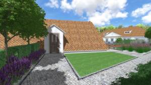 projekt ogrodu przy zabytkowej rezydencji Plzeń czechy projekt ogrodu zabytkowa zieleń Rockandflower studio rfstudio architektura krajobrazu