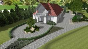 Country Park Poznań - projekt zieleni przy dworku - eleganckie założenia zieleni