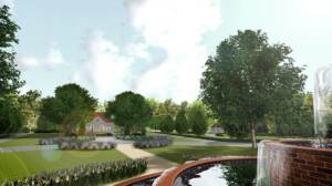 zagospodarowanie zieleni przy dworku - zabytkowe założenia zieleni - ogrody eleganckie