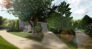 zagospodarowanie zieleni przy dworku - zabytkowe założenia ogrodowe - ogrody eleganckie