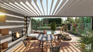 ogród do wypoczynku