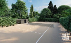 ogród przy willi w Poznaniu