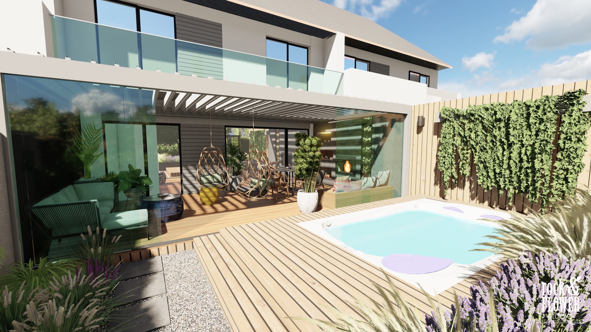 ogród do wypoczynku