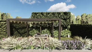 ogród do wypoczynku