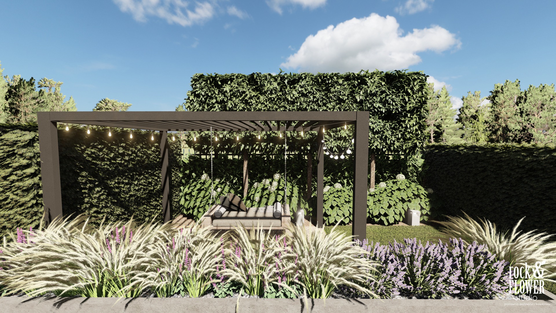 ogród do wypoczynku