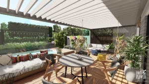 ogród do wypoczynku