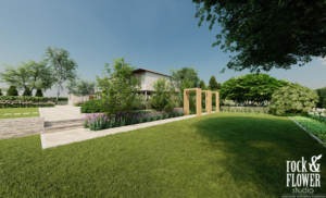 projekt klasycznego ogrodu w Koninie