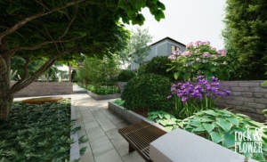 projekt klasycznego ogrodu w Koninie