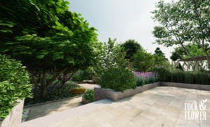 projekt klasycznego ogrodu w Koninie