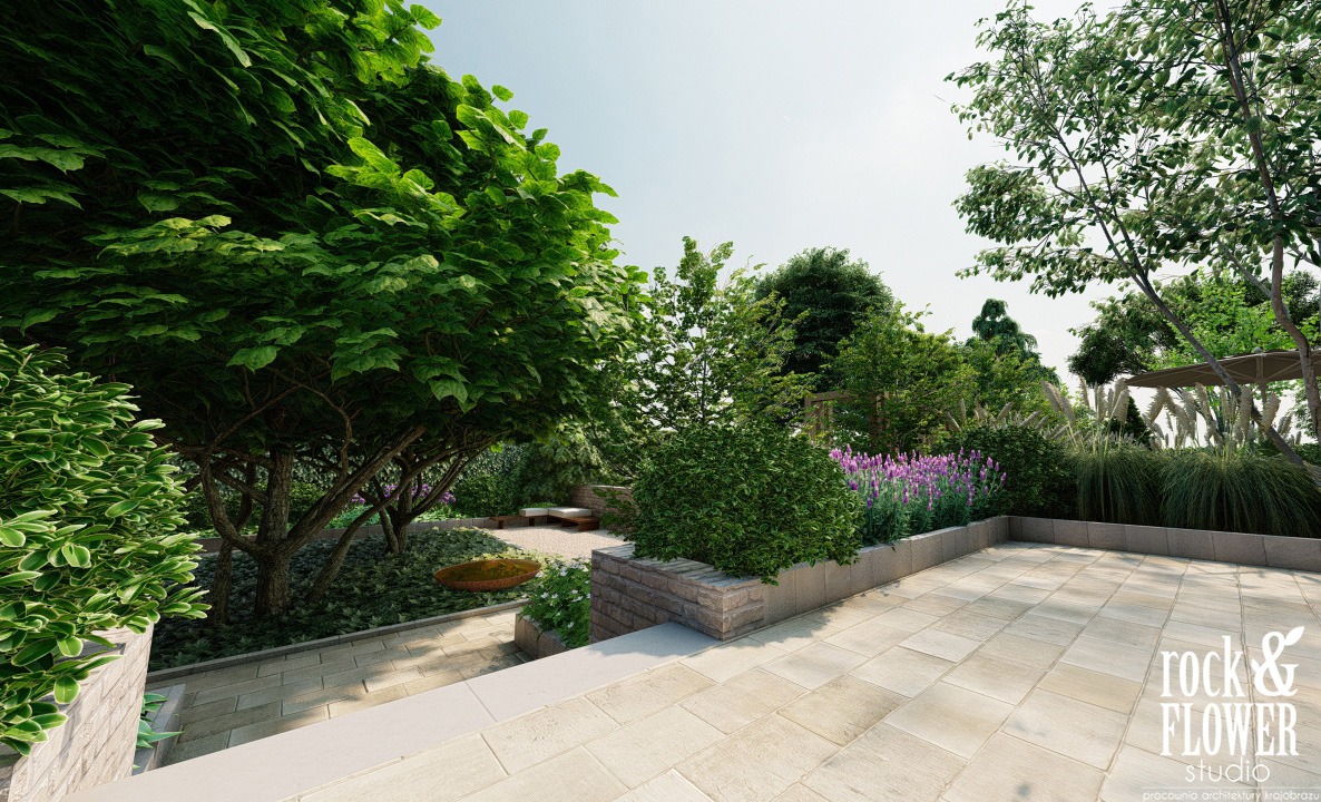 projekt klasycznego ogrodu w Koninie