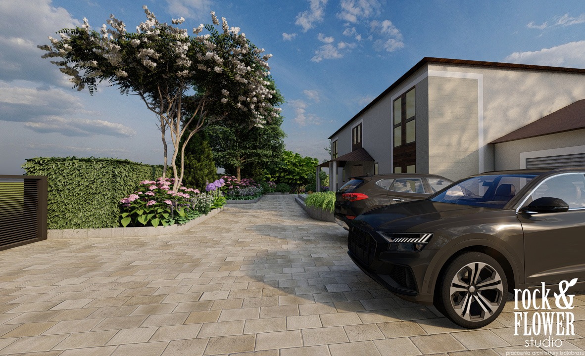 projekt klasycznego ogrodu w Koninie