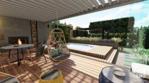 ogród do wypoczynku