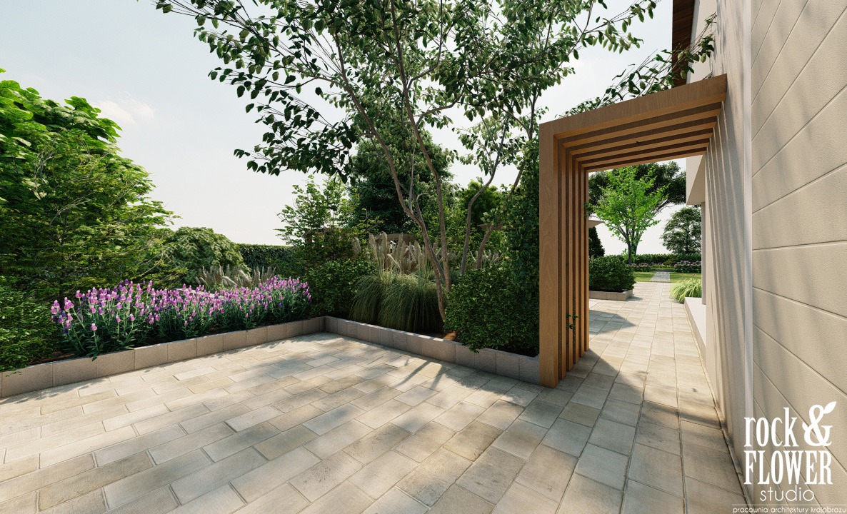 projekt klasycznego ogrodu w Koninie