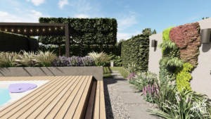 ogród do wypoczynku