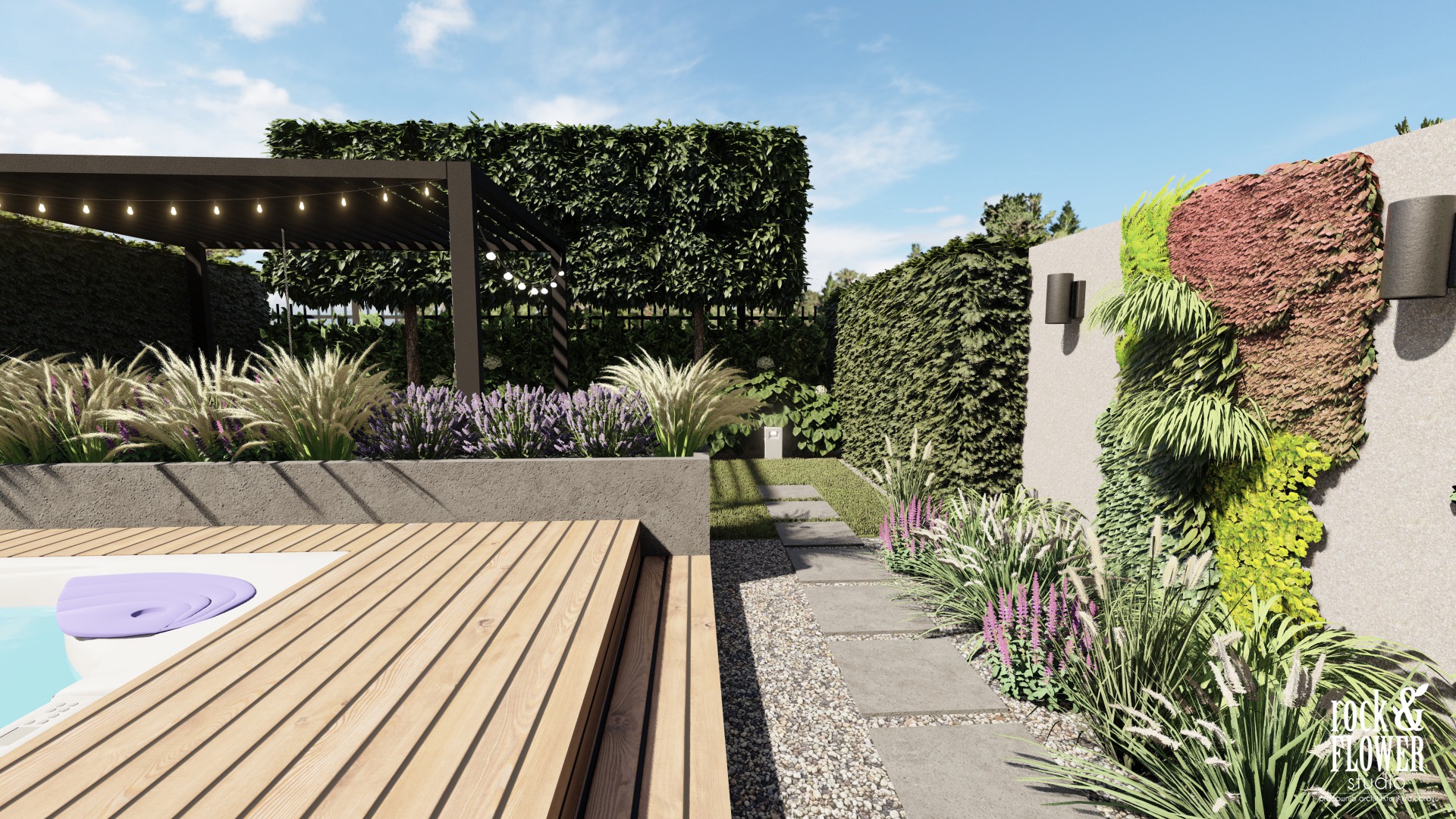 ogród do wypoczynku