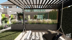 ogród do wypoczynku