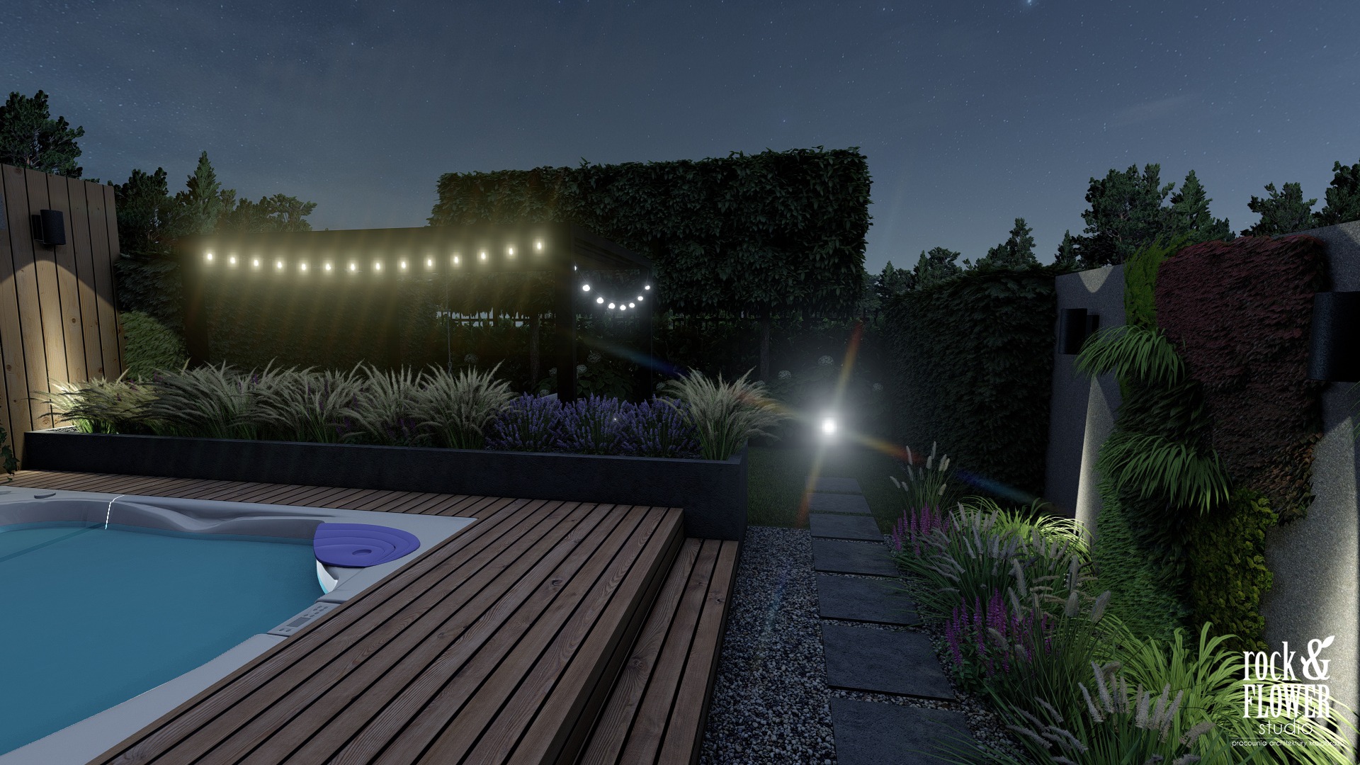 ogród do wypoczynku