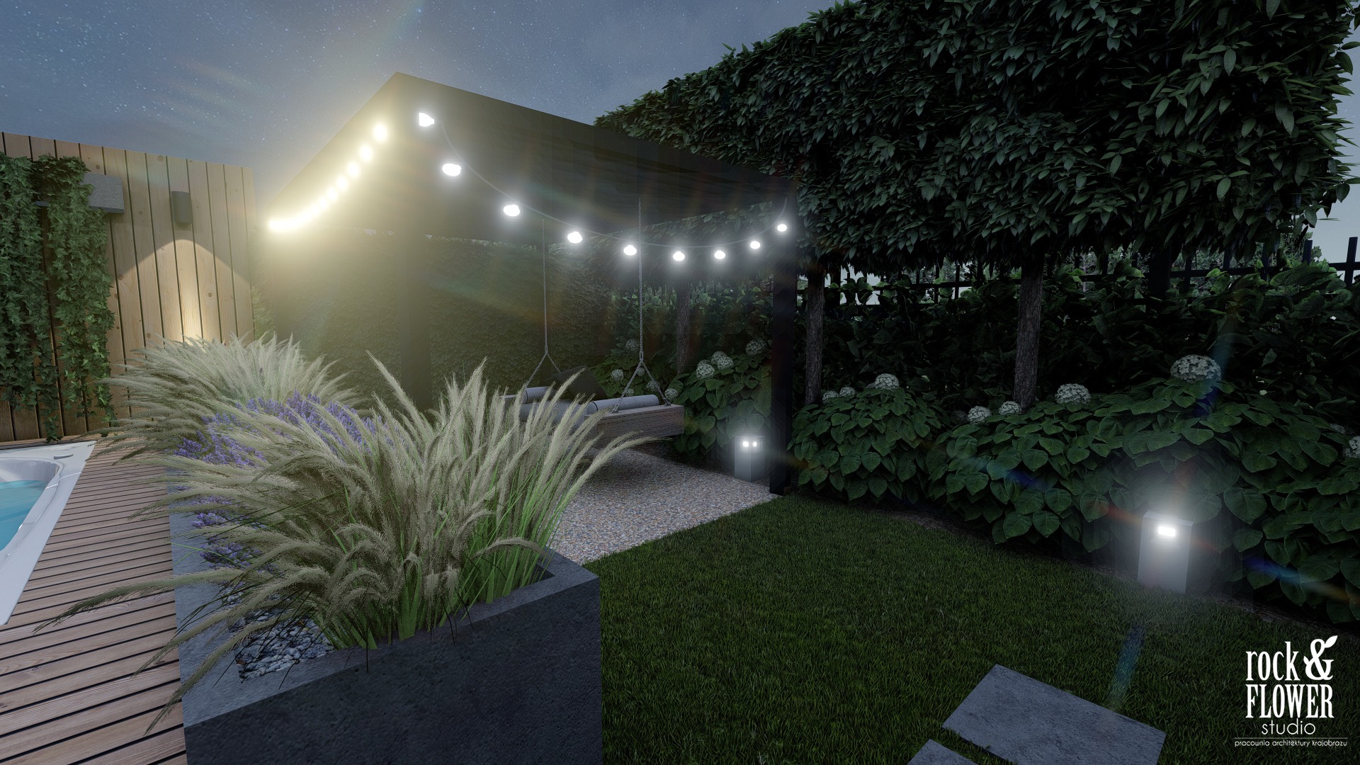 ogród do wypoczynku