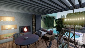 ogród do wypoczynku